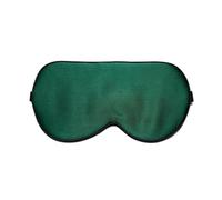 Real Mulberry Silk Sleep Mask Eye Covers for Sleeping Blindfold with Adjustable Strap Comfortable Super-Smooth(Deep Green)