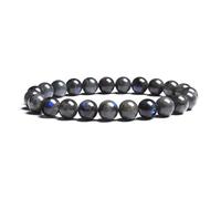 Real Natural White Moonstone Bracelet Genuine Moon Stone Beads Elastic Bracelets For Women Men Premium Gift 8mm