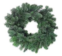 Real Noble Fir Wreath (12", 30cm) - DIY Christmas Xmas Door Window Hanging Garland Decoration