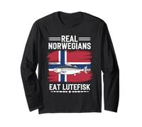 Real Norwegians Eat Lutefisk Long Sleeve T-Shirt