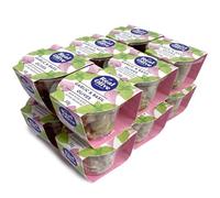 Real Olive Co - ‘Garlic & Basil Olives’ 50g Snack Pot (Case of 12). On The Go Healthy Snack. Deli Fresh Pitted Green Olives. Cold Pressed Oils