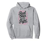Real Ones Lost the Fight Breast Cancer Chemo Pullover Hoodie