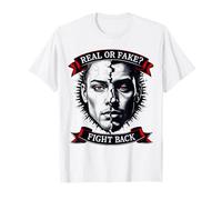 Real or Fake Truth Seeker Graphic Tee Question Reality T-Shirt
