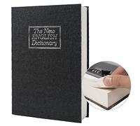 Real Paper Hijacking Book Safe Storage Box, Secret Dictionary Safe with Code Lock/Key, Flip Book Hidden Safe (Black Dictionary Code)