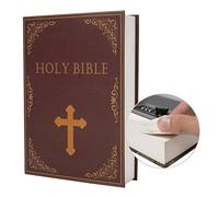 Real Paper Transfer Book Safe for Jewellery, and Hollow with Hidden Compartment, Key and Combination Lock (Bible, Combination Lock)