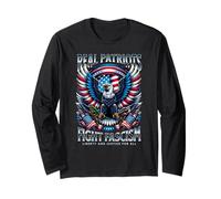 Real Patriots Fight Fascism Eagle USA Long Sleeve T-Shirt