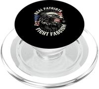 Real Patriots Fight Fascism Eagle USA PopSockets PopGrip for MagSafe
