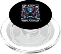 Real Patriots Fight Fascism Eagle USA PopSockets PopGrip for MagSafe