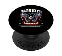 Real Patriots Fight Fascism Eagle USA Protest PopSockets Adhesive PopGrip