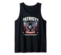 Real Patriots Fight Fascism Eagle USA Protest Tank Top