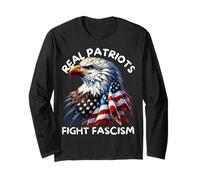 Real Patriots Fight Fascism nti Fascist Political Protest Long Sleeve T-Shirt
