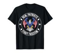 Real Patriots Fight Fascism nti Fascist Political Protest T-Shirt
