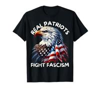 Real Patriots Fight Fascism nti Fascist Political Protest T-Shirt