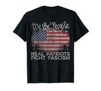 Real Patriots Fight Fascism nti Fascist Political Protest T-Shirt