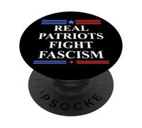 Real Patriots Fight Fascism Resist No Kings Defend Democracy PopSockets Adhesive PopGrip