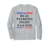 Real Patriots Fight Fascism Resist No Kings US Pro Democracy Long Sleeve T-Shirt