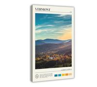 Real Photo, Vermont Canvas Poster for Office Decor Gift