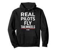 Real Pilots Fly Tailwheels Taildragger Bush Pilot Pullover Hoodie