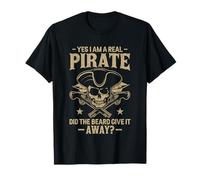 Real Pirate Crossbones Pirates Caribbean T-Shirt