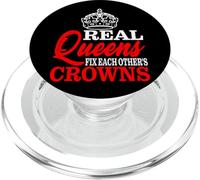 Real Queens Fix Each Other's Crowns PopSockets PopGrip for MagSafe