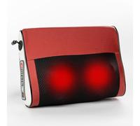 Real Relax Neck Massager for Neck Pain, Back Massager with Heat,Electric Massagers for Shoulder with Deep Shiatsu Nodes for Home Office, Car,Christmas Birthday Gifts for Women Men (Red and Black)