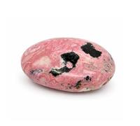 Real Rhodonite Crystal Palm Stone - Natural Pink Stones for Meditation, Reiki, Mindfulness & Meaningful Gift - Smooth Hand-Polished - Authentic Peru Origin (3 to 4 oz)