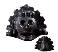Real Screaming Aztec Death Whistle: Rigid Ceramic Material, Clay Component, Skull Shape | Authentic Aztec Whistle With Sound That Cools Bones For Decor