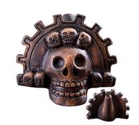 Real Screaming Aztec Death Whistle: Rigid Ceramic Material, Clay Component, Skull Shape | Authentic Aztec Whistle With Sound That Cools Bones For Decor
