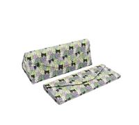 Real Sic Glasses Case for Men and Women - Magnetic Folding Hard Shell Sunglass Holder - Inspired by Adorable Animals, Cat Hide and Seek, Large