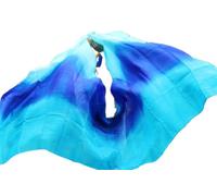 Real Silk Belly Dance Veils Women Belly Dance Veil Scarf Silk Veil Belly Dance Red orange yellow 25(18,90x200cm)
