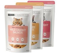 Real Simplicity Freeze-Dried Cat Treat Variety Pack, Single Protein Raw Bites with Chicken, Salmon & Tuna, Up to 97% Real Muscle Meat, High Protein Grain Free Treats & Meal Toppers, 3 x 30g