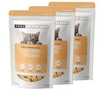 Real Simplicity Freeze-Dried Cat Treats, Single Protein Raw Bites with Cage-Free Chicken, 95% Real Muscle Meat, Nutrient-Rich Grain Free Treats & Meal Toppers, 3 x 30g