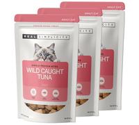 Real Simplicity Freeze-Dried Cat Treats, Single Protein Raw Bites with Wild-Caught Tuna, 98% Real Muscle Meat, Nutrient-Rich Grain Free Treats & Meal Toppers, 3 x 30g