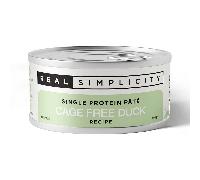 Real Simplicity Single Protein Pate Farm Raised Duck Wet Cat Food - 6 x 79g