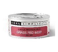 Real Simplicity Single Protein Pate Grass Fed Beef Wet Cat Food - 6 x 79g