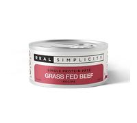 Real Simplicity Wet Cat Food Cans, Grain Free Single Protein Pate with Real Meat Shreds, Complete & Balanced, Grass Fed Beef, Supports Healthy Nervous System, 6 x 79g