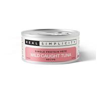 Real Simplicity Wet Cat Food Cans, Grain Free Single Protein Pate with Real Meat Shreds, Complete & Balanced, Wild Caught Tuna Recipe, Healthy Bones & Teeth, 6 x 79g