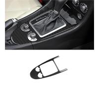 Real Soft Carbon Fiber Car Central Control Gear Shift Trim Sticker for Mercedes for Benz SLK R171 2004 2005 2006 2007 2008 2009 2010 Car Interior Mouldings(Black LHD RHD)