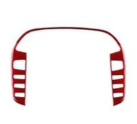 Real Soft Carbon Fiber Sticker For Fiat For Bravo 2006-2018 LHD RHD Central Control Button Steering(Red Carbon)