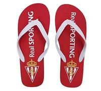 Real Sporting De Gijón Gijón Real Sporting Unisex Flip Flops, red, 14 UK