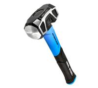 REAL STEEL 0508 Rubber Grip Forged Jacketed Graphite Drilling Sledge Hammer for Striking 3 lb