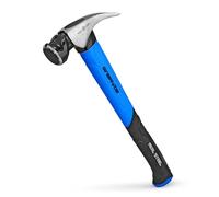 REAL STEEL Jacketed Graphite Magnetic 22 Oz Head Milled Face Framing Hammer with Straight Claw 0503