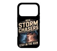 Real Storm Chasers Stay In The Rain Severe Weather Case for iPhone 17 Pro