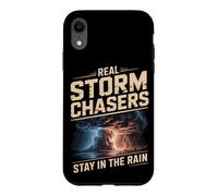 Real Storm Chasers Stay In The Rain Severe Weather Case for iPhone XR