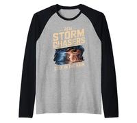 Real Storm Chasers Stay in The Rain Severe Weather Raglan Baseball Tee
