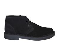 Real Suede Round Toe Unlined Desert Boots Roamers Black 11