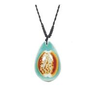 Real Surfers Sea Life Seashell Beach Necklace Lucky Charm AQUA