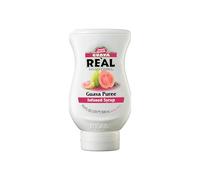Reàl Syrup | Guava Puree Infused Fruit Syrup | 500ml | All-natural ingredients mix easily into desserts, baking, smoothies, and cooking to provide a real fruit flavor boost.