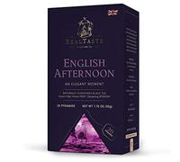 Real Taste English Afternoon Black Tea With Natural Bergamot Flavouring, 20 x 2.5 in Pyramids