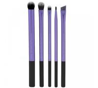 Real Techniques 1437 Eyelining Set 4 Brushes + Pouch Eyeliner Smudge Precision